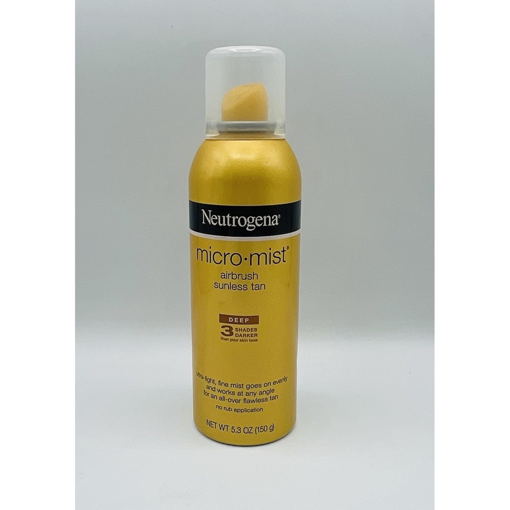 New NEUTROGENA MICROMIST AIRBRUSH SUNLESS SPRAY #3 DEEP INTENSITY 5.3OZ